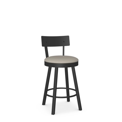 LAUREN SWIVEL COUNTER STOOL WITH METAL BACK 40593 - 26 BY AMISCO
